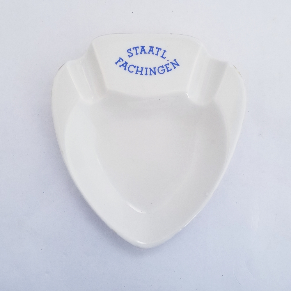 Vtg "Staatl Fachingen" advertisement ceramic dish